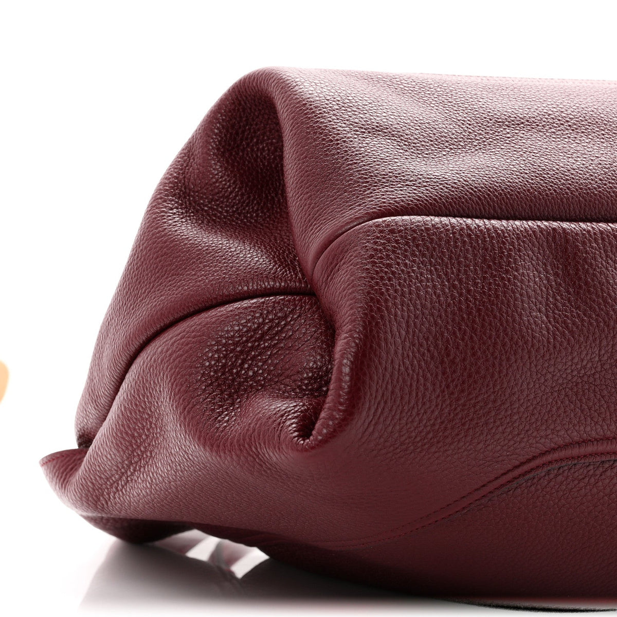 Grained Calfskin Softbit Maxi Shoulder Bag Rosso Ancora Red