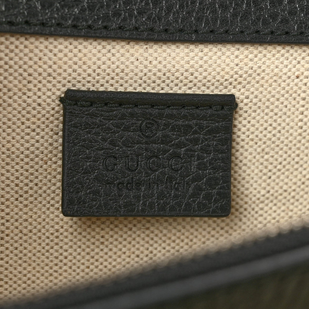 Pebbled Calfskin Small Dionysus Shoulder Bag Black