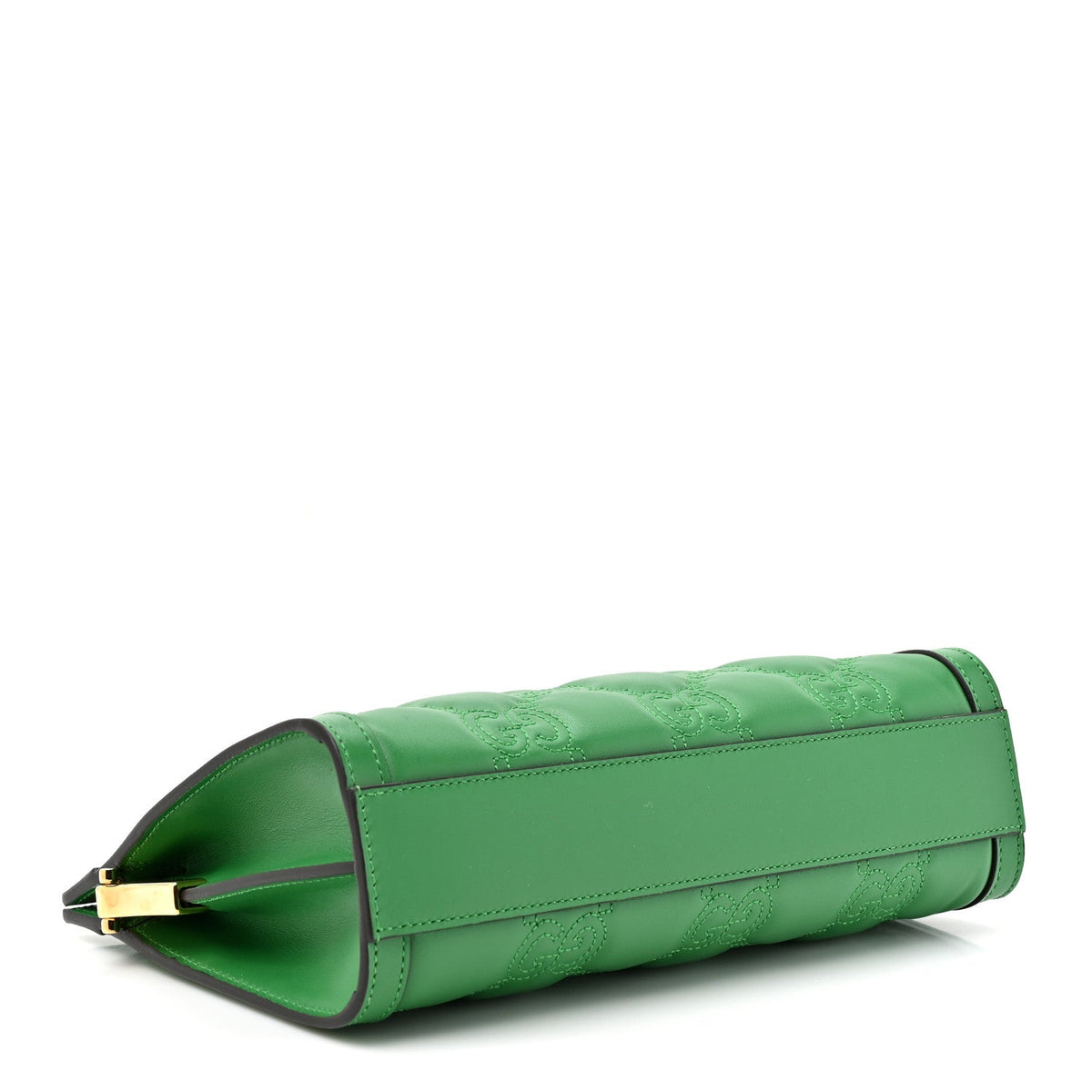 Calfskin GG Matelasse Large Slim Chain Shoulder Bag Spring Green Natural