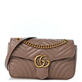 Calfskin Matelasse Small GG Marmont Shoulder Bag Porcelain Rose