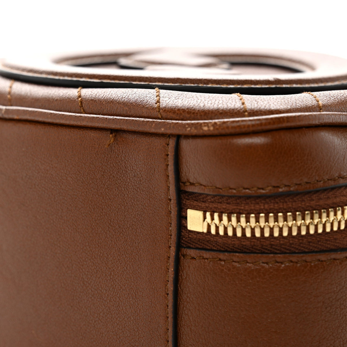 Sakai Be Green Calfskin Diagonal Stitched Blondie Top Handle Bag Cuir