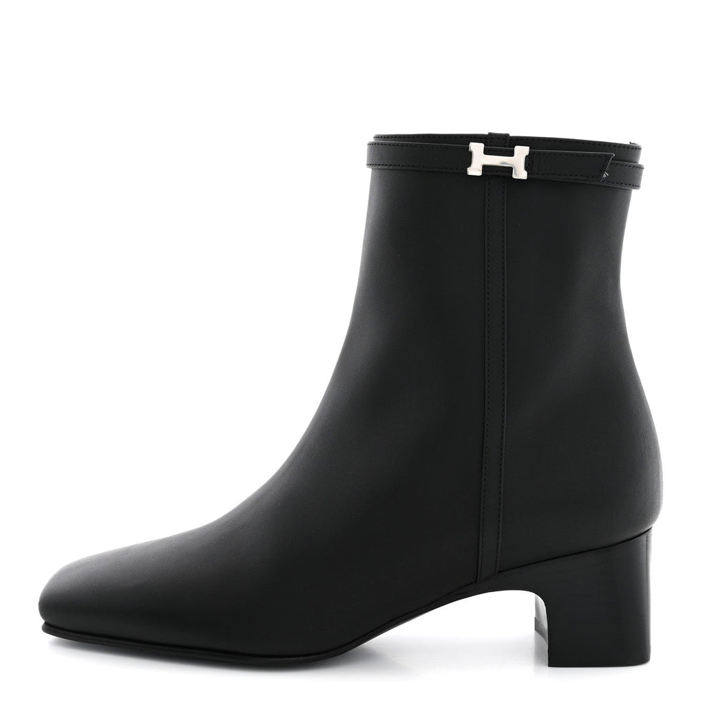 Calfskin Hommage Ankle Boots 36.5 Black