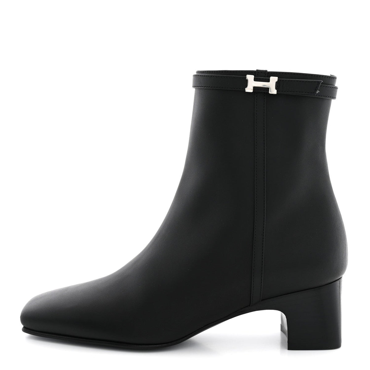 Calfskin Hommage Ankle Boots 36.5 Black