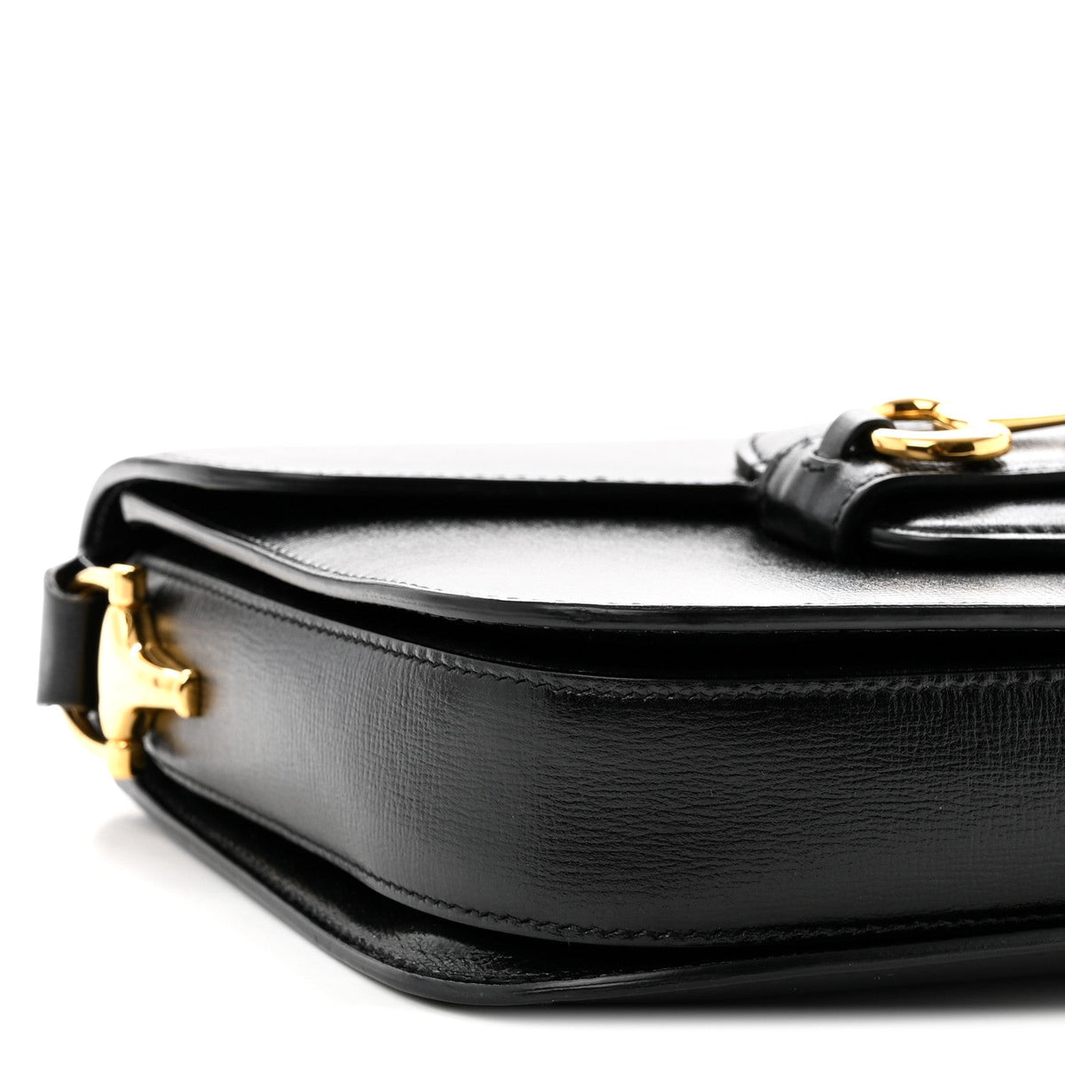 Azalea Calfskin Horsebit 1955 Shoulder Bag Black