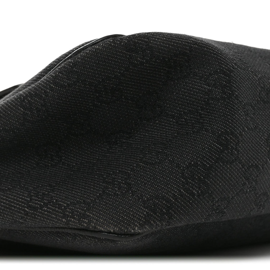 Monogram Medium Abbey Pocket Hobo Tote Black