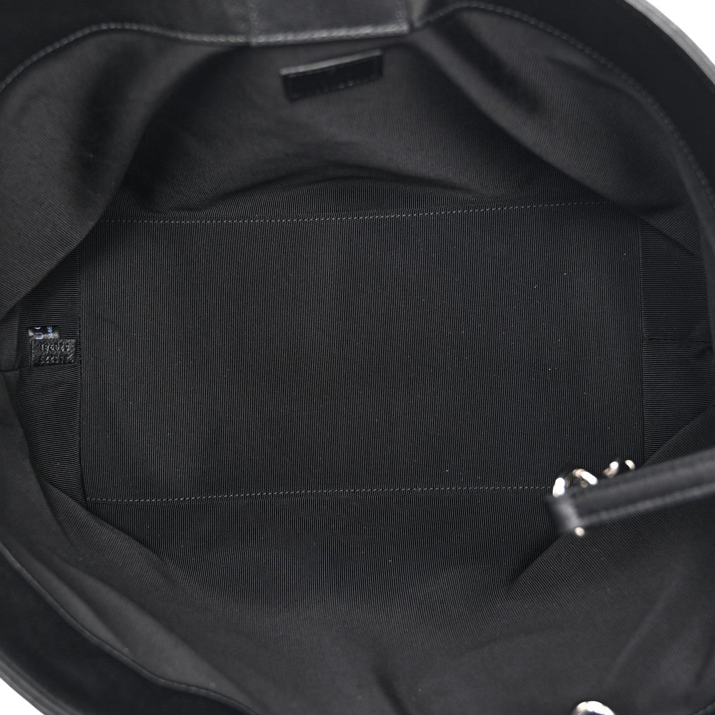 Soft Calfskin Matelasse Medium GG Marmont Tote Bag Black