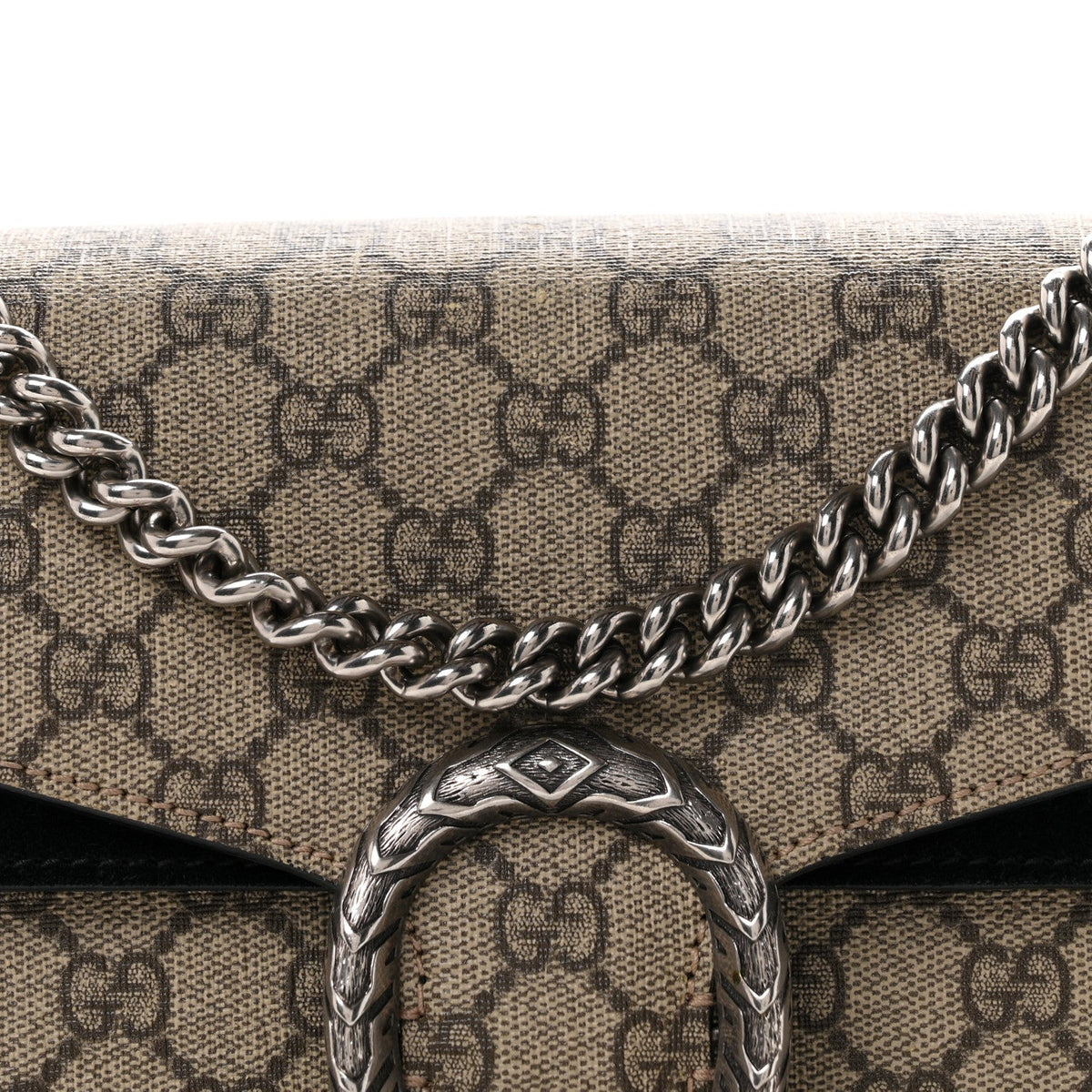 GG Supreme Monogram Small Dionysus Shoulder Bag Black