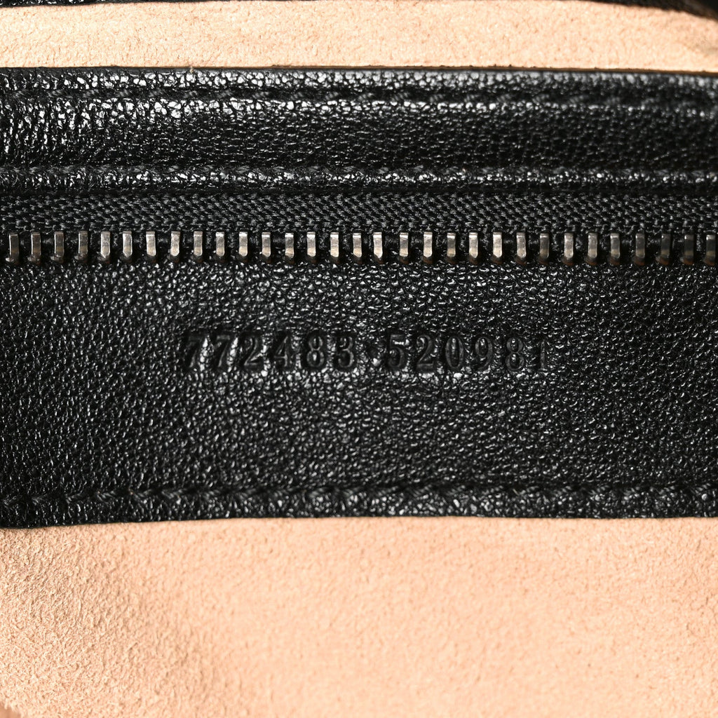 Goatskin Monochrome Large Aphrodite Shoulder Bag Black