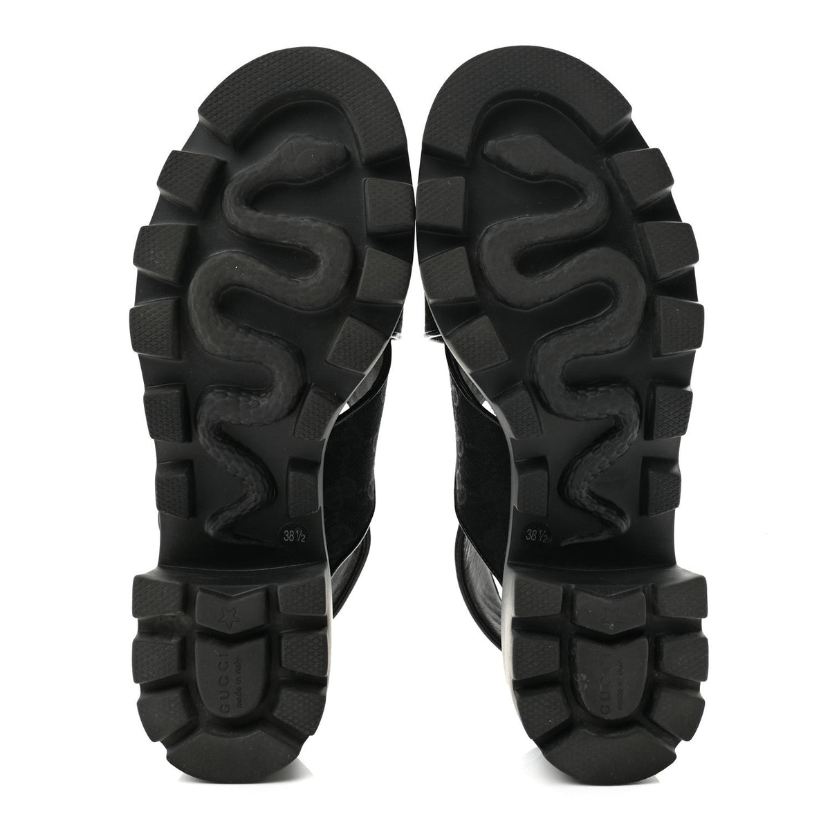 Monogram Granada Kid Trip 40/72mm Lug Sole Sandals 38.5 Black