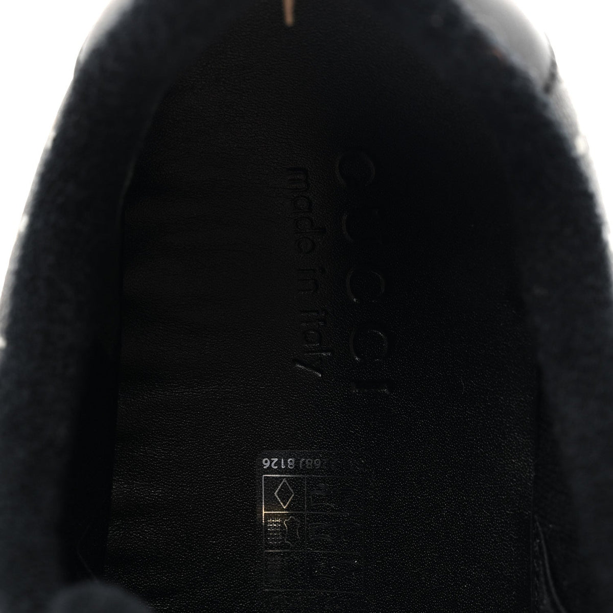 GG Supreme Monogram Miro Soft Calfskin Web Mens Screener Sneakers 8.5 Black Grey Sky