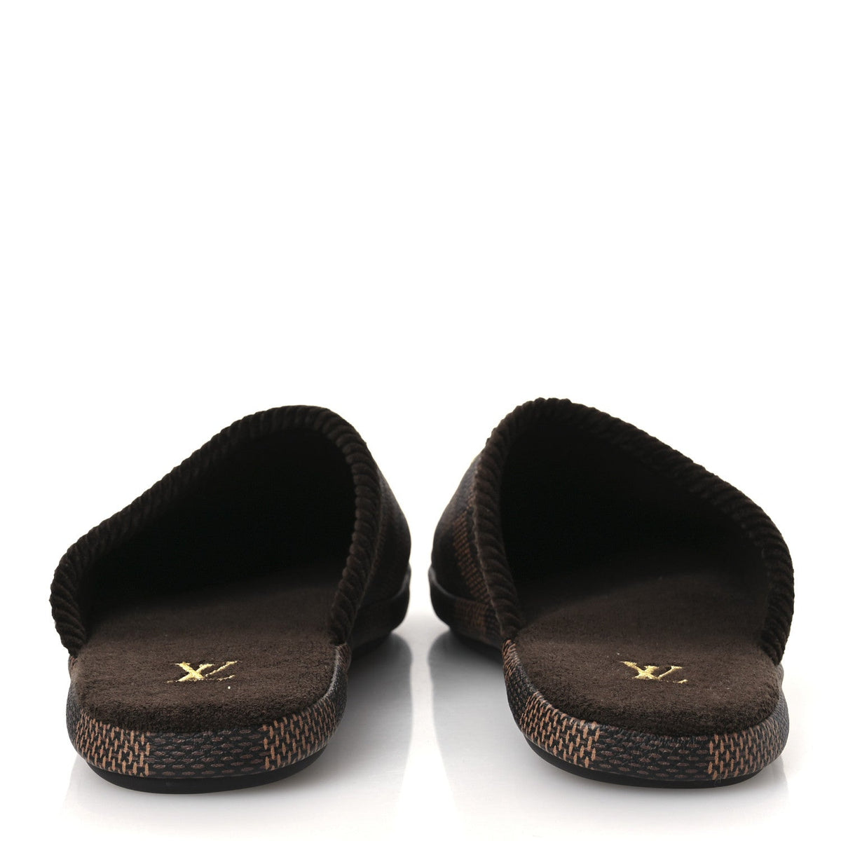 Damier Ebene Palace Slippers 8 Mocha