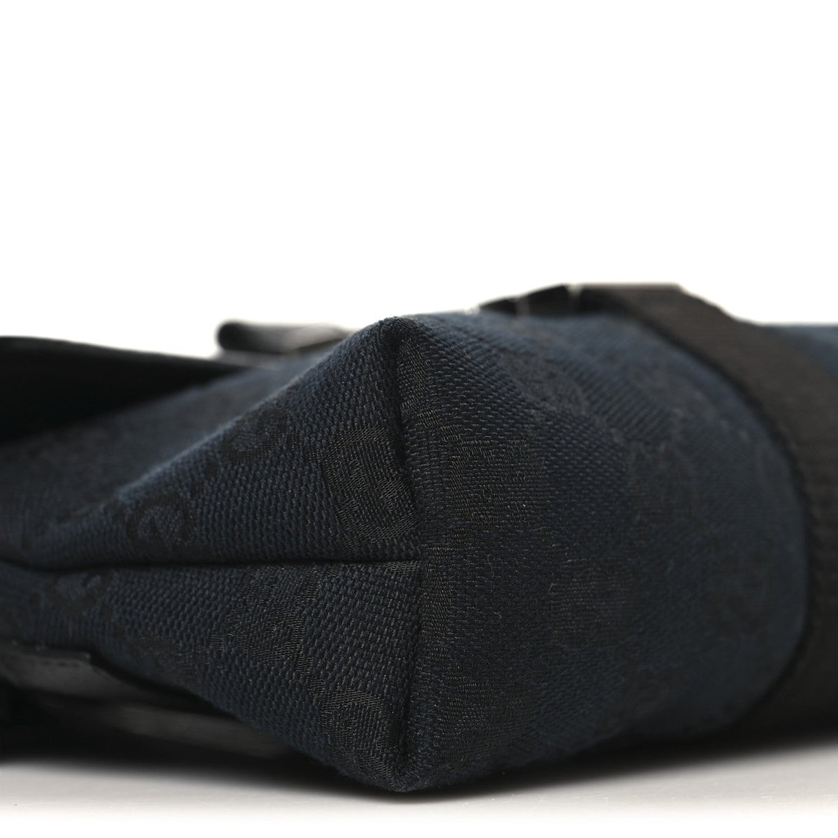 GG Monogram Web Buckle Belt Bag Black