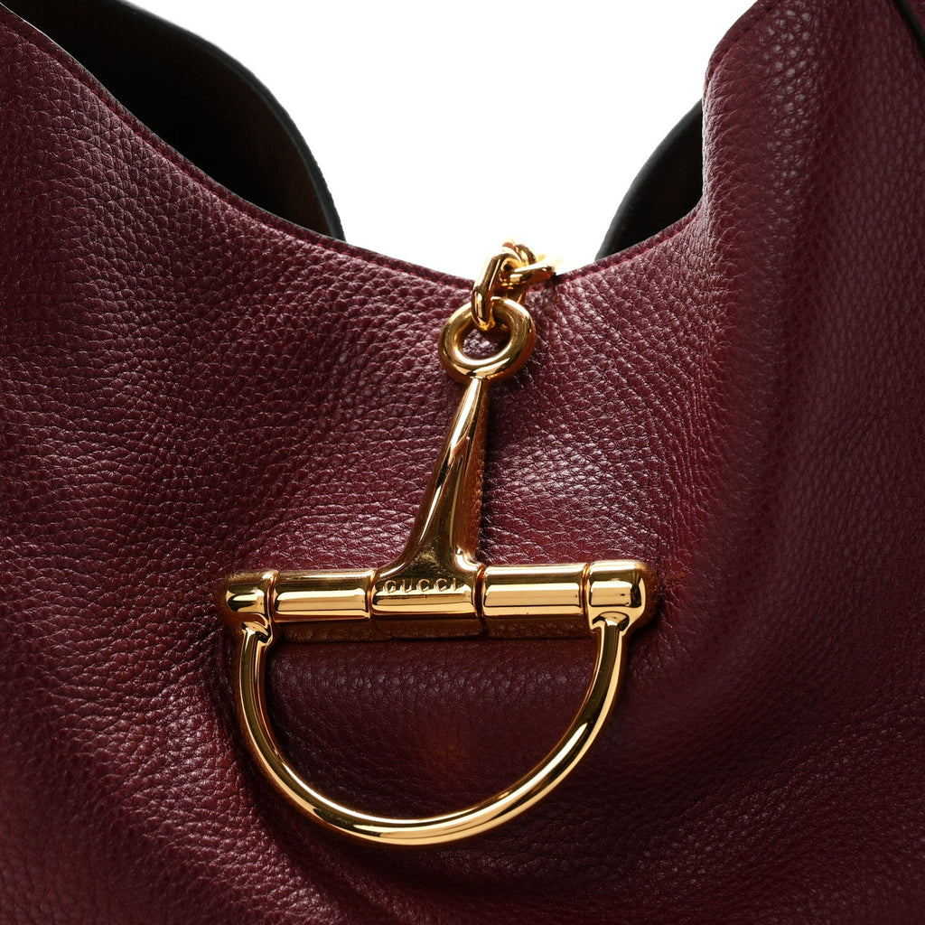 Grained Calfskin Softbit Maxi Shoulder Bag Rosso Ancora Red