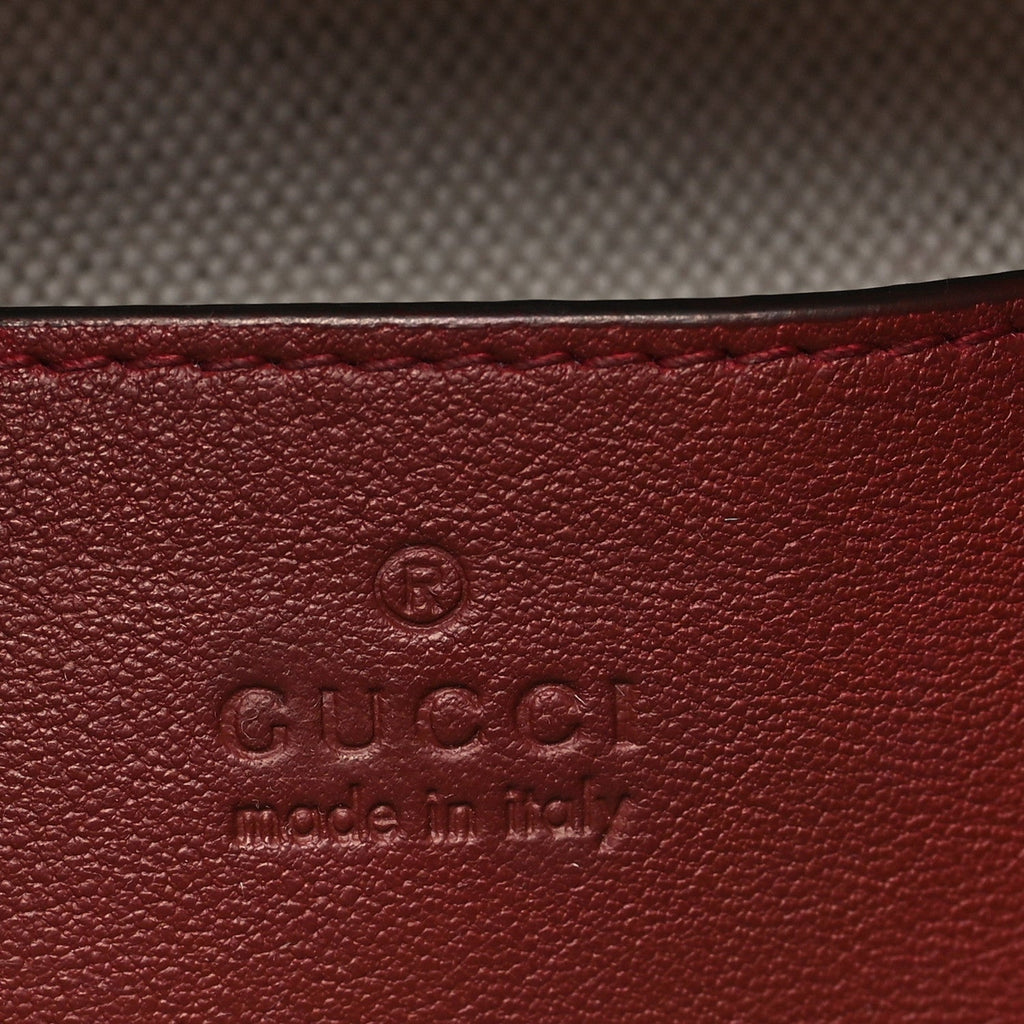 Sakai Be Green Calfskin Diagonal Stitched Blondie Top Handle Bag Rosso
