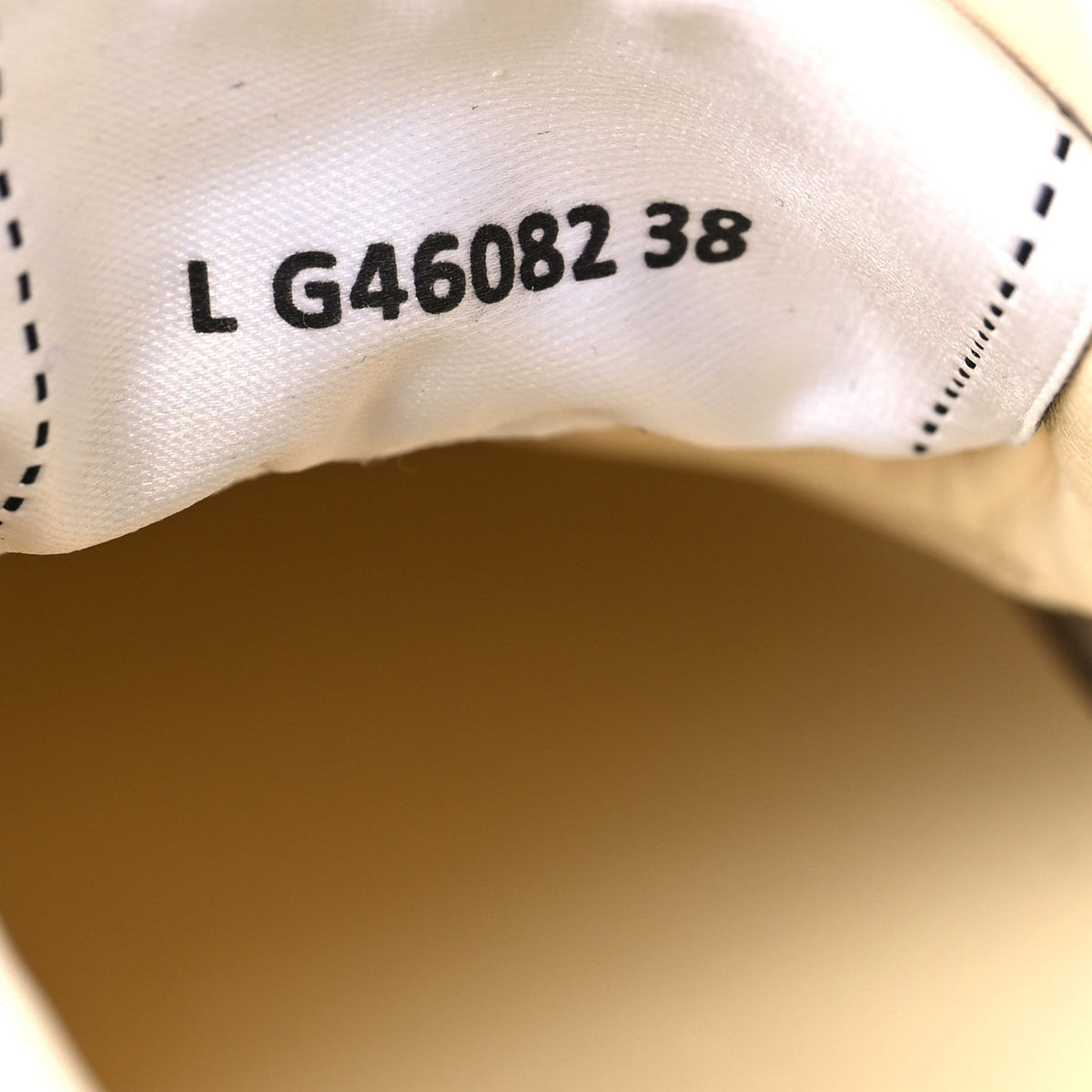 Printed Calfskin Womens CC Logo Sneakers 38 Beige