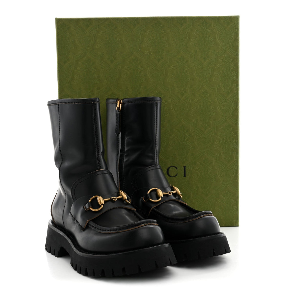 Cordovan Lux Womens Harald Horsebit 25mm Platform Boots 36.5 Black