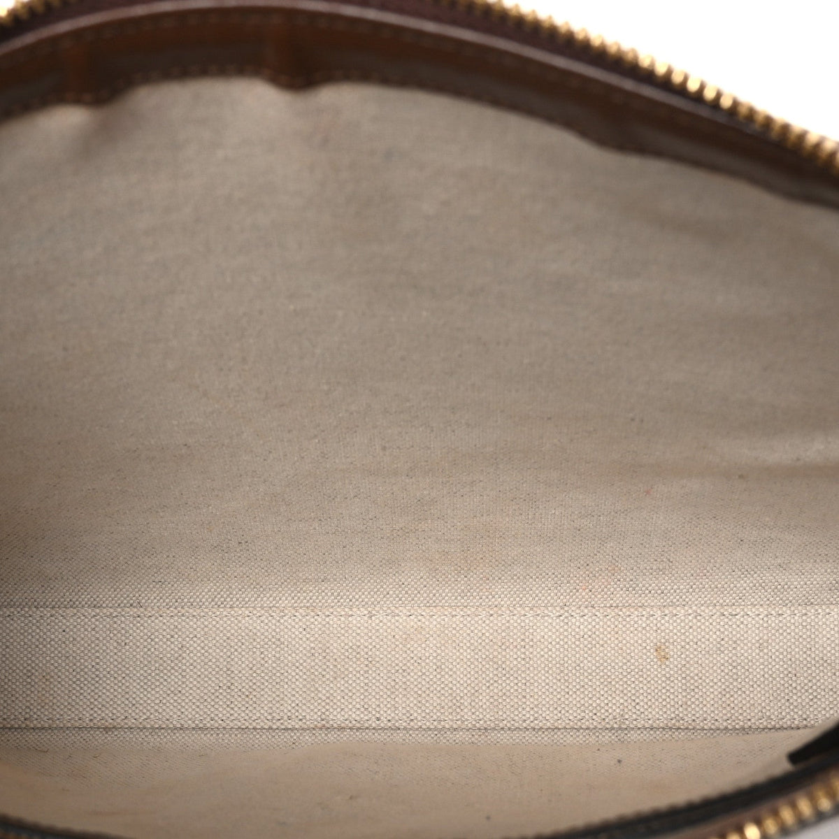 GG Supreme Monogram Azalea Calfskin Retro Interlocking G Wristlet Messenger Bag Beige Ebony Brown Sugar