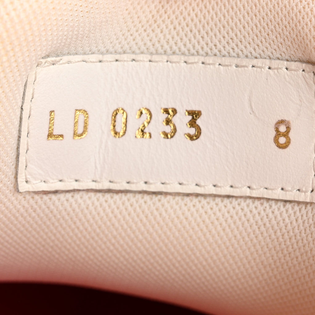 Jacquard Velvet Monogram Mens LV Trainer Sneakers 8 Red
