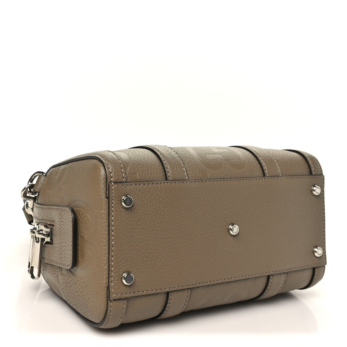 Piuma Calfskin Jumbo GG Embossed Mini Duffle Bag Good Taupe