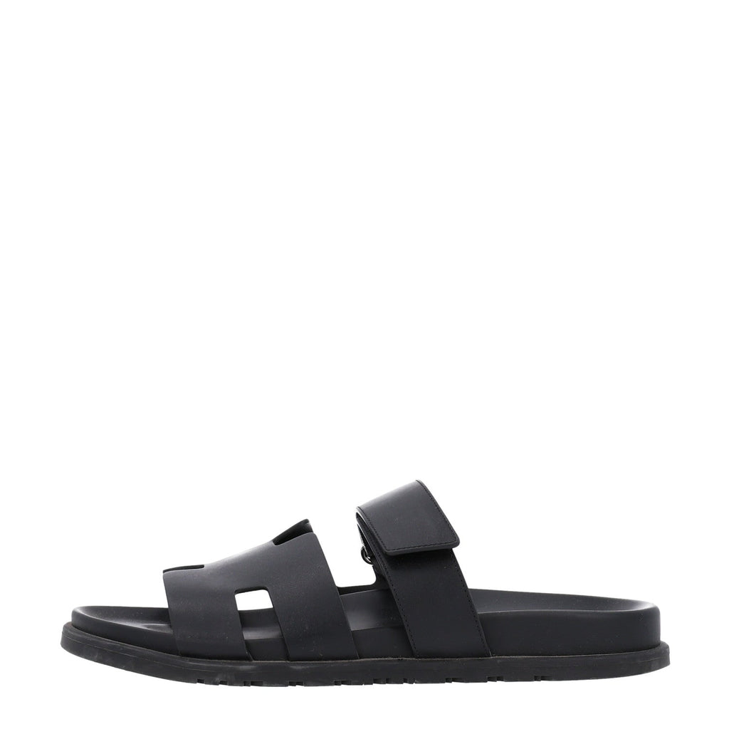 Calfskin Mens Chypre Sandals 42 Black