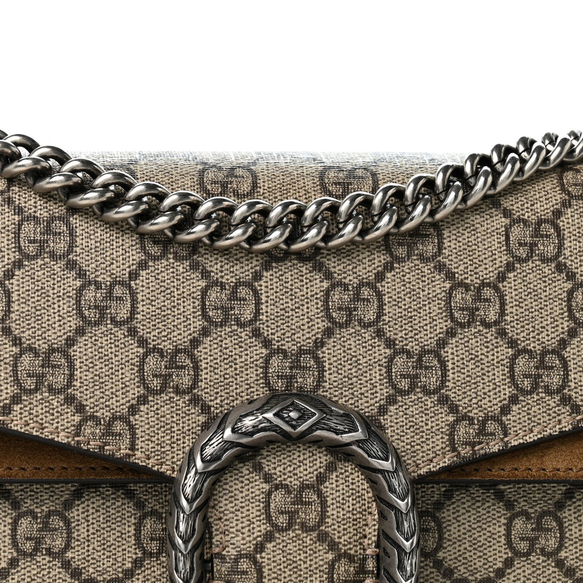 GG Supreme Monogram Small Dionysus Shoulder Bag Taupe