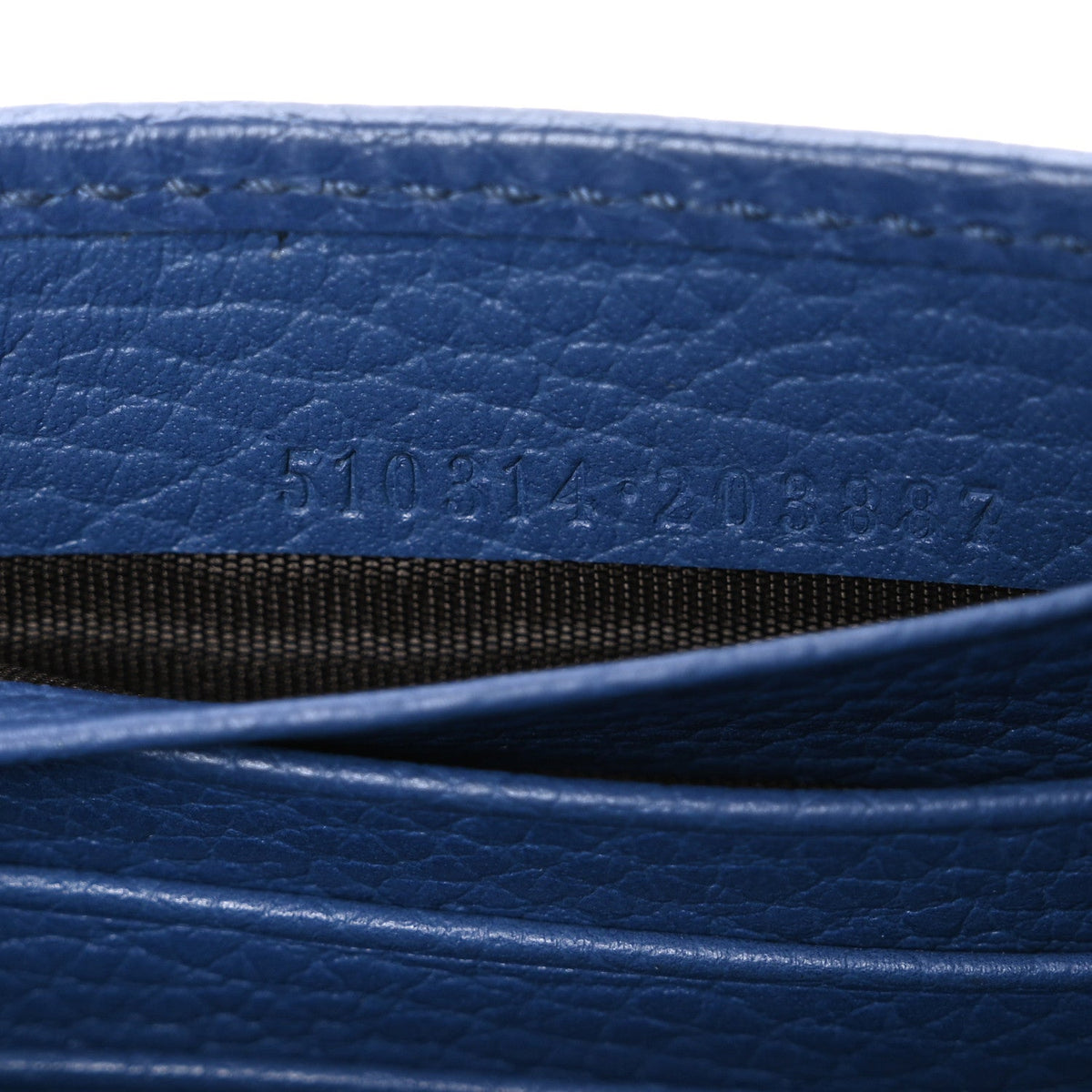 Dollar Calfskin Interlocking G Chain Wallet Caspian