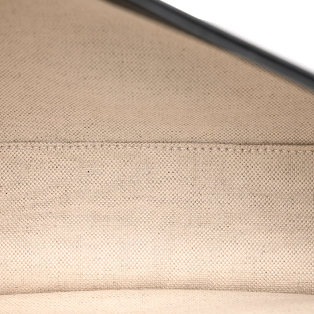 Calfskin Large Blondie Top Handle Bag Black