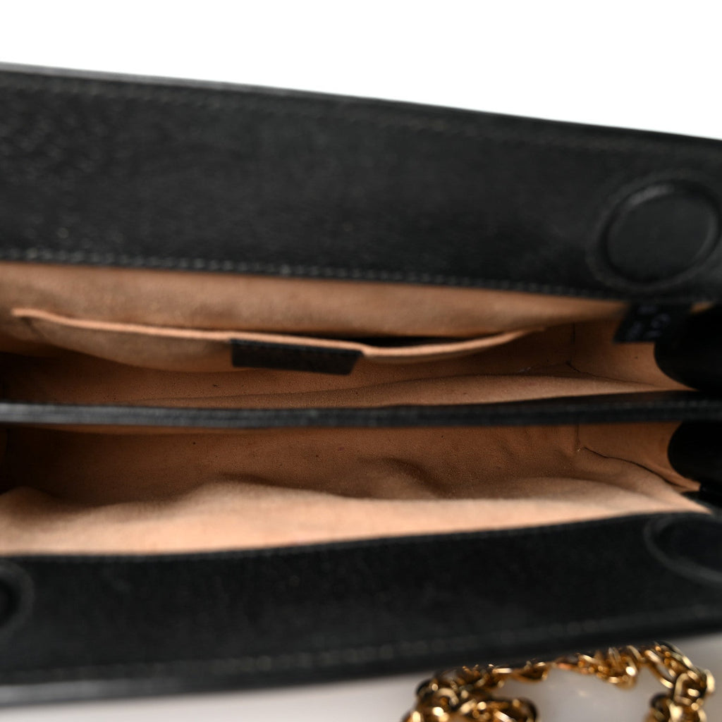 Calfskin GG Web Small Ophidia Chain Shoulder Bag Black