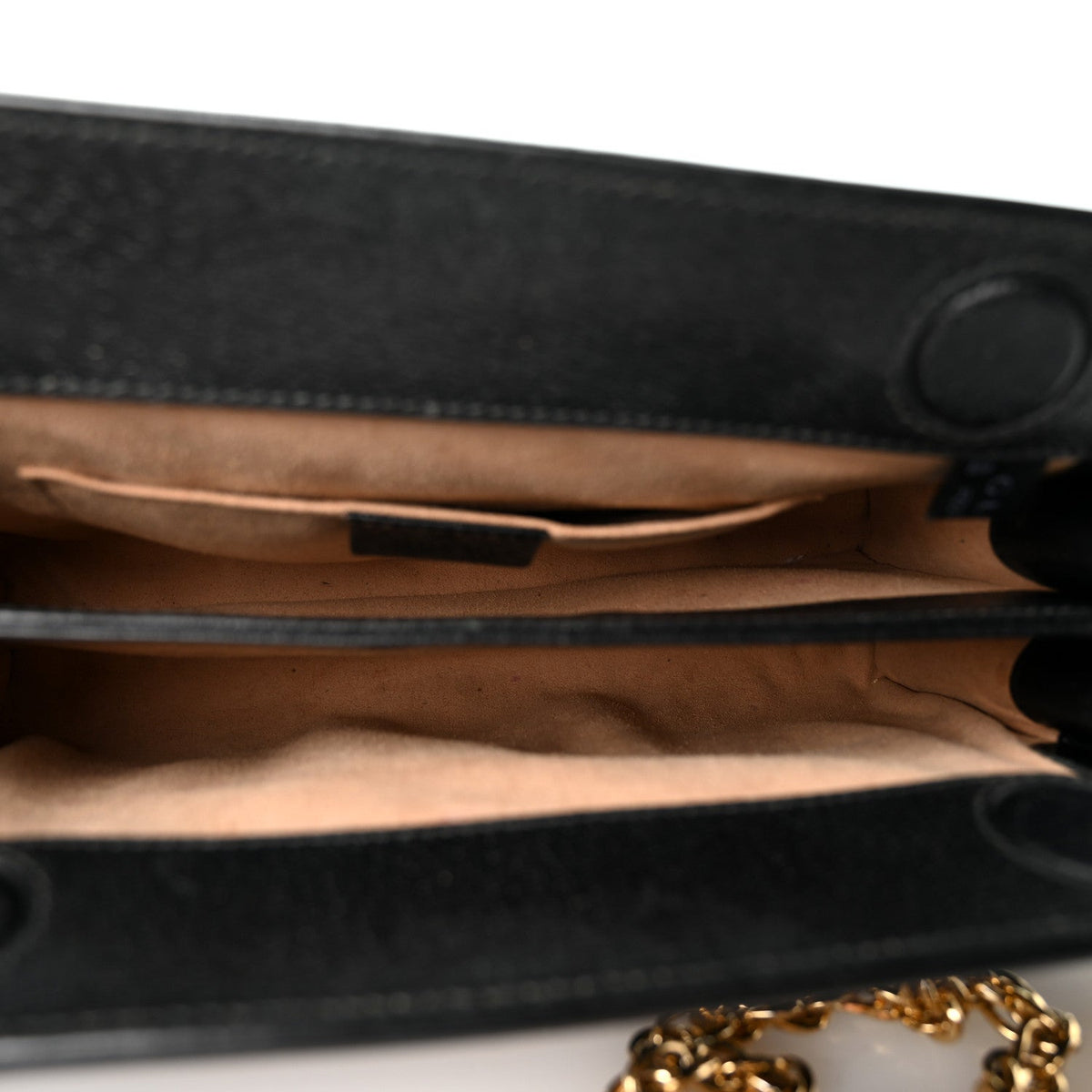 Calfskin GG Web Small Ophidia Chain Shoulder Bag Black