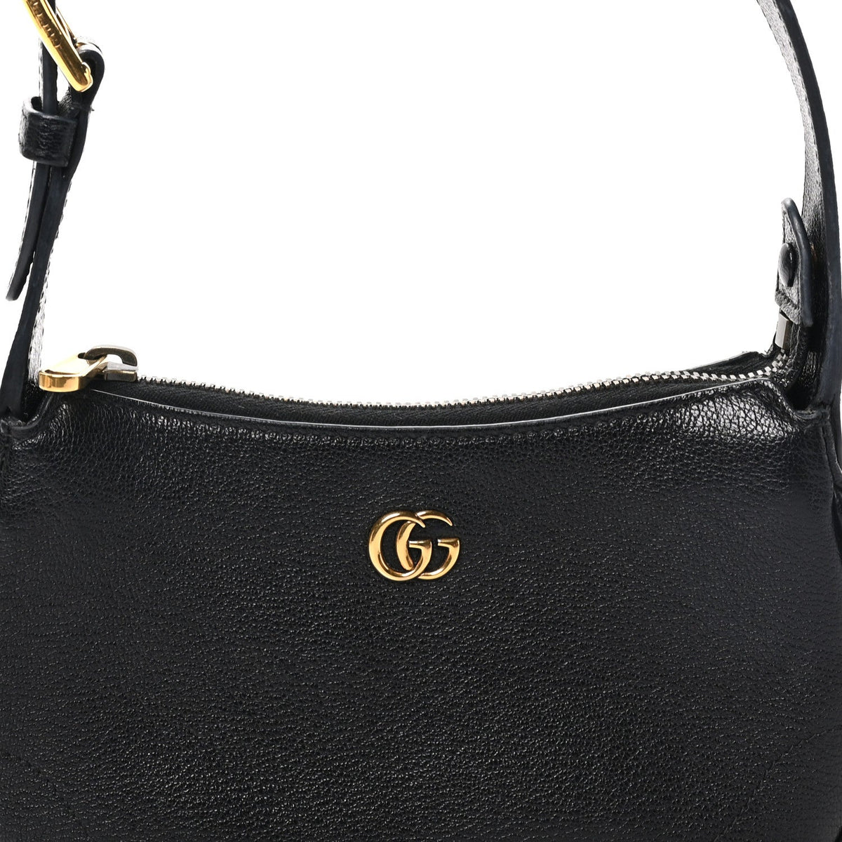 Goatskin Mini Aphrodite Shoulder Bag Black