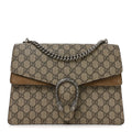 GG Supreme Monogram Medium Dionysus Shoulder Bag Taupe Taupe