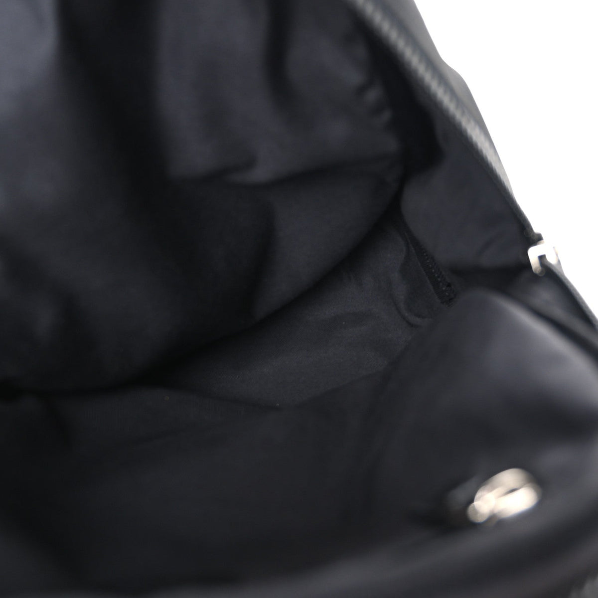 Nylon Monogram Slim Backpack Black