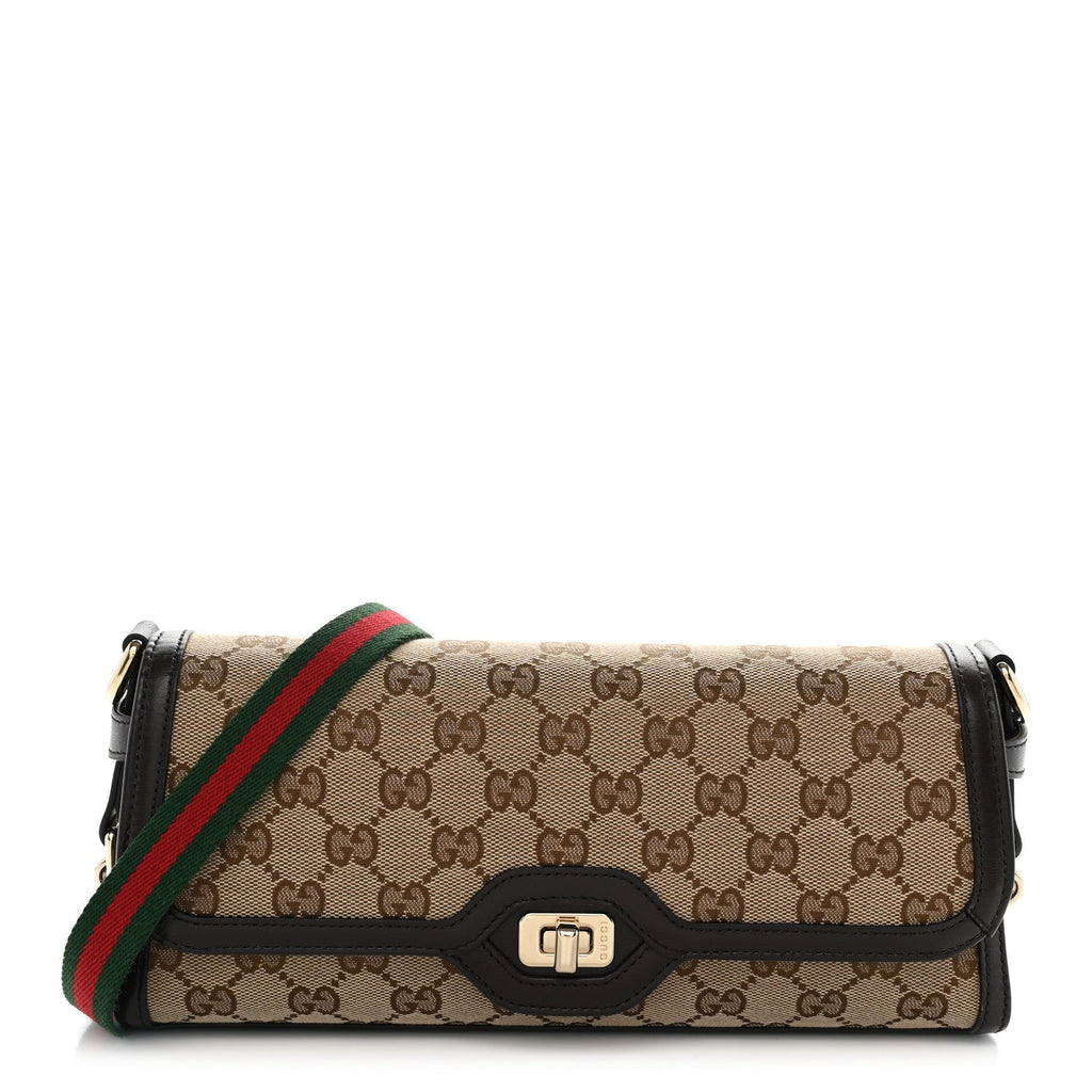 GG Monogram Small Luce Shoulder Bag Beige Ebony