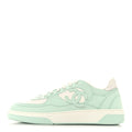 Cotton Sneakers 38.5 Light Turquoise White