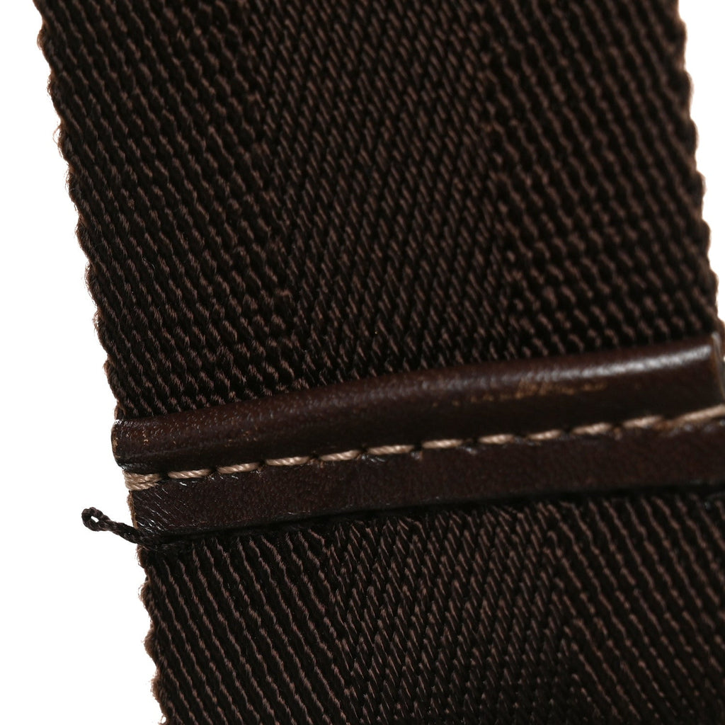 GG Supreme Monogram Medium Flat Messenger Bag Dark Brown