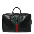 Calfskin Web Suitcase Black