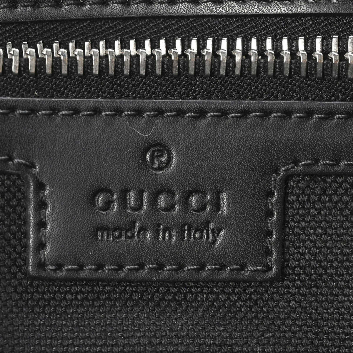 GG Supreme Monogram Appia Calfskin Web Crossbody Bag Black Grey