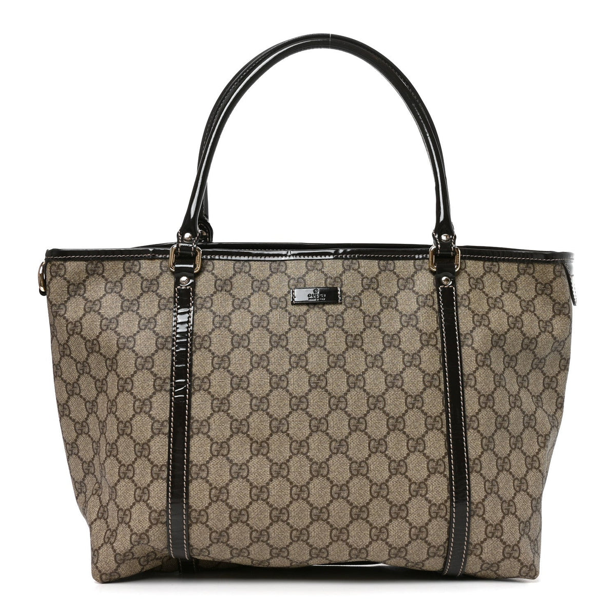GG Plus Monogram Medium Joy Tote Dark Brown