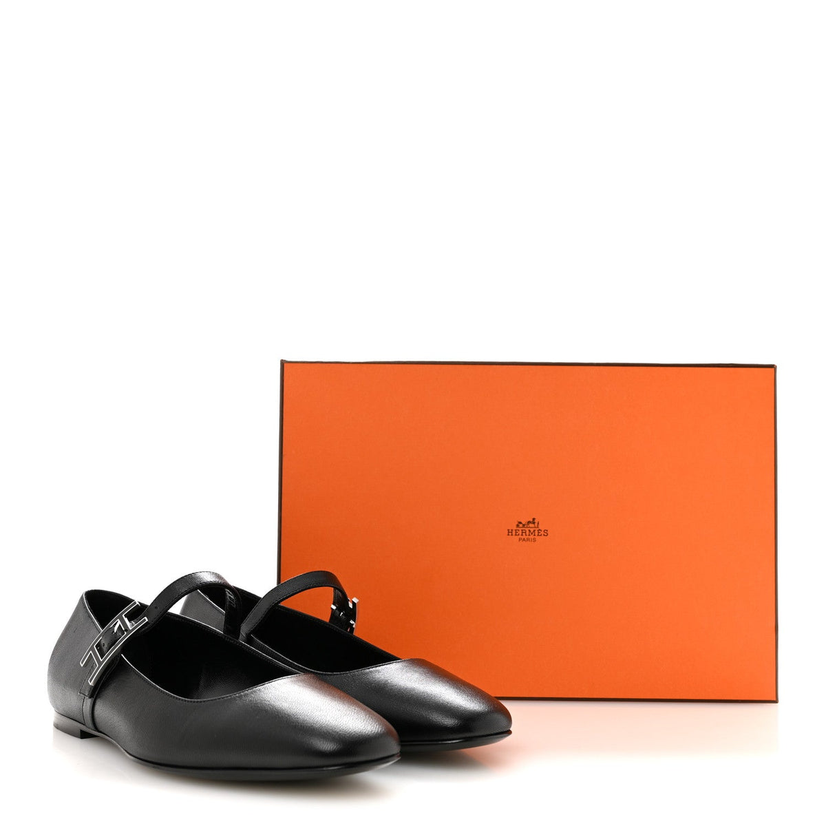 Goatskin Jane Ballet Flats 35.5 Black