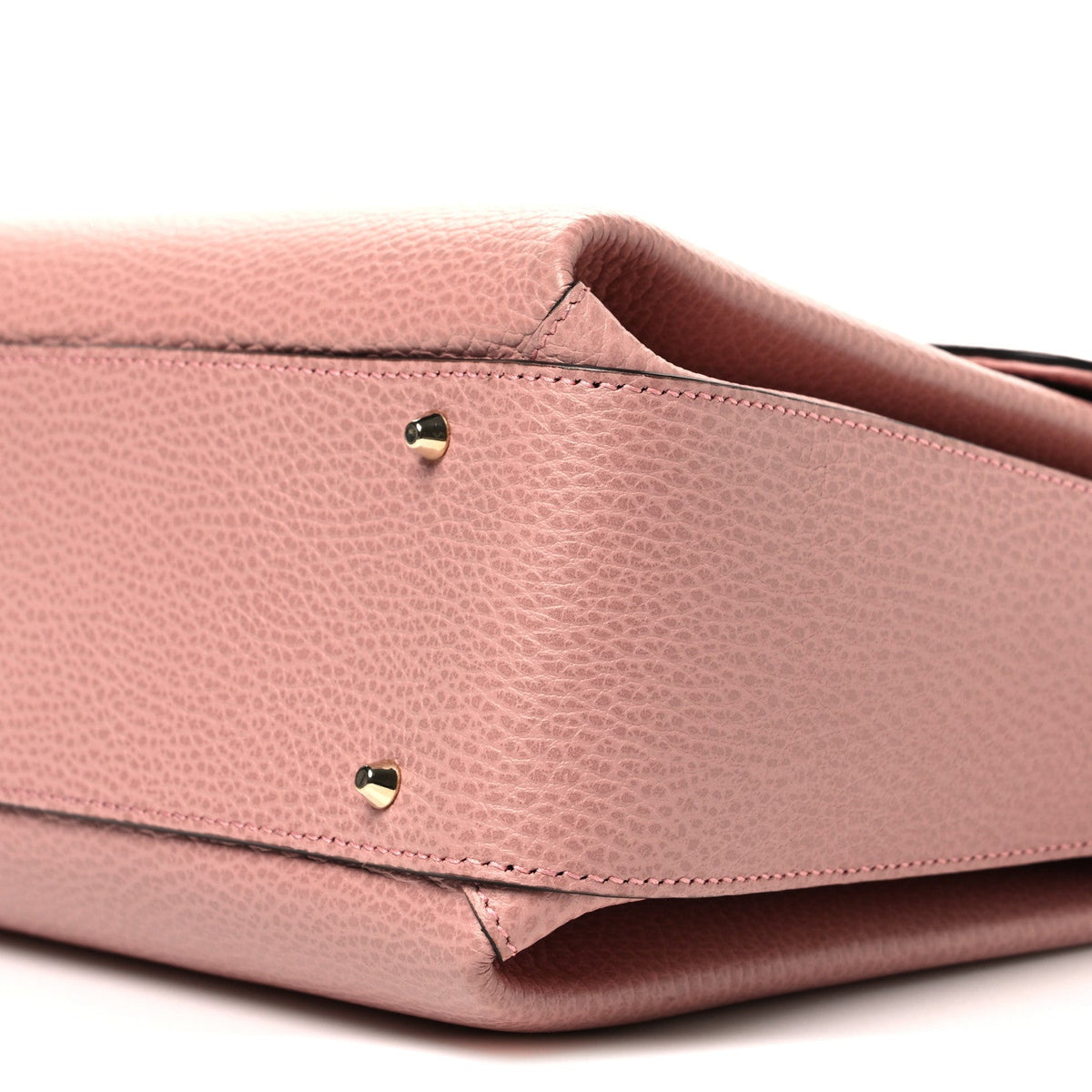 Dollar Calfskin Medium Interlocking G Top Handle Shoulder Bag Soft Pink