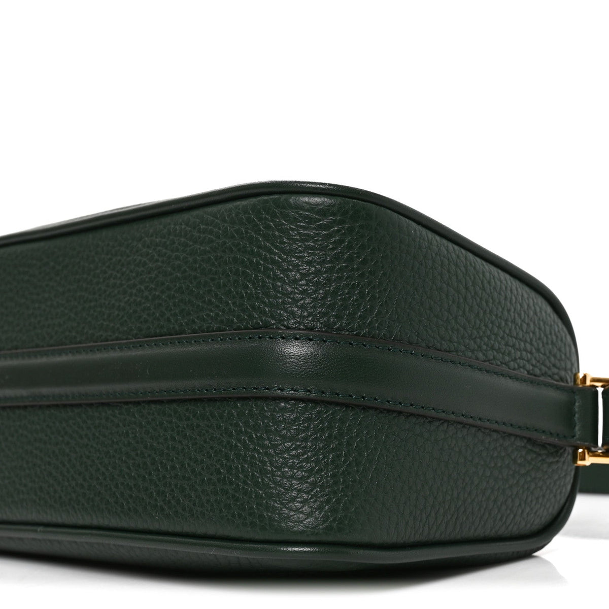Grainy Calfskin Half Horsebit Mini Shoulder Bag Verde