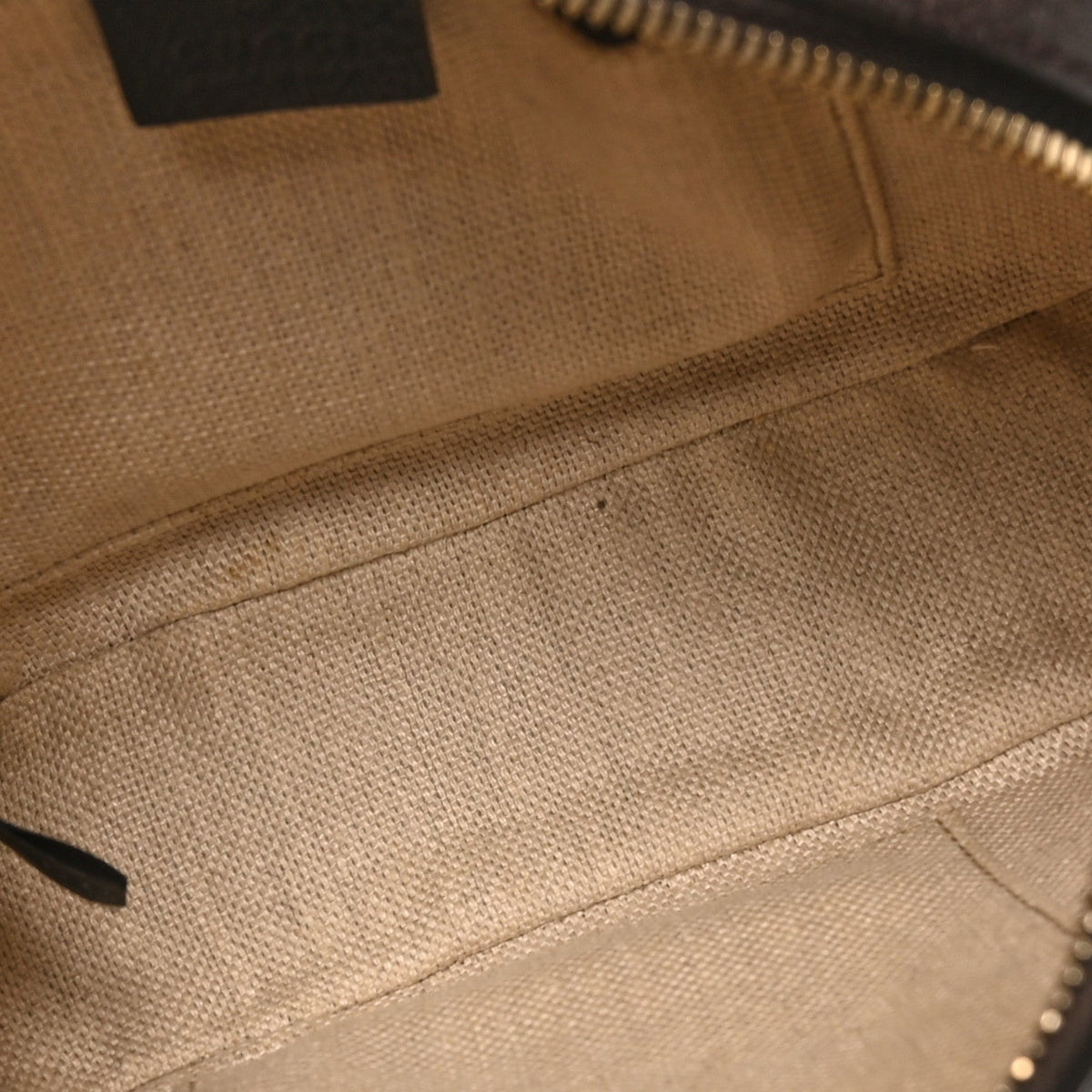 GG Supreme Monogram Web Small Webby Bee Shoulder Bag Dark Brown