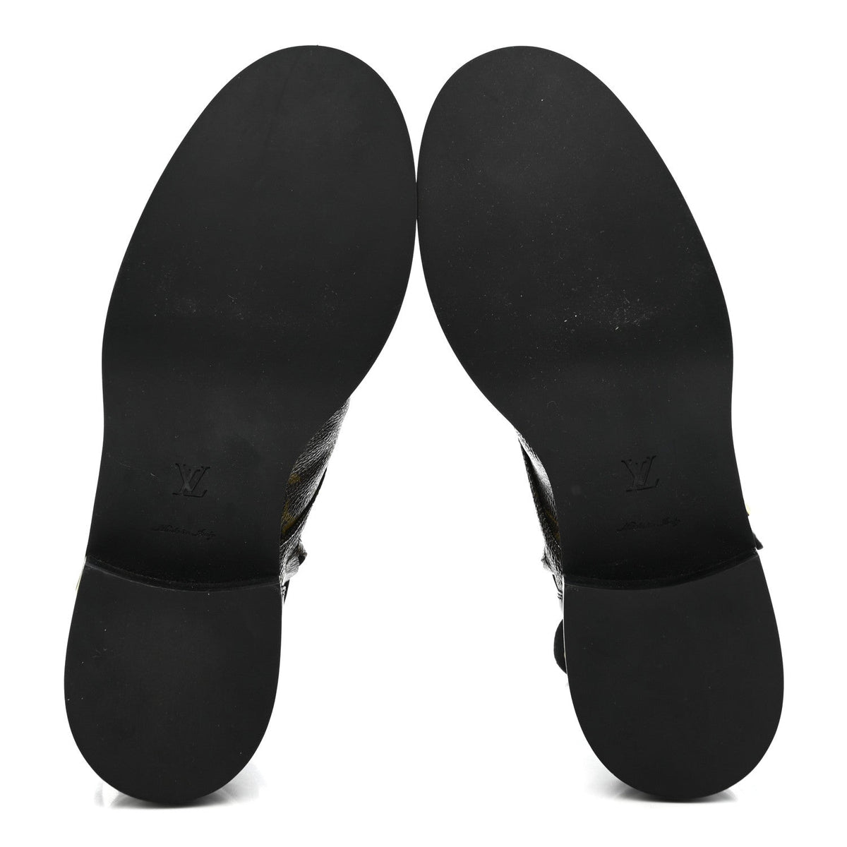 Calfskin Monogram Wonderland Flat Ranger Boots 39 Black