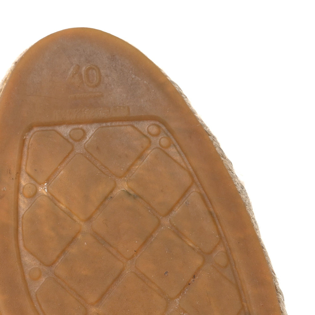 Lambskin CC Espadrilles 39 Black