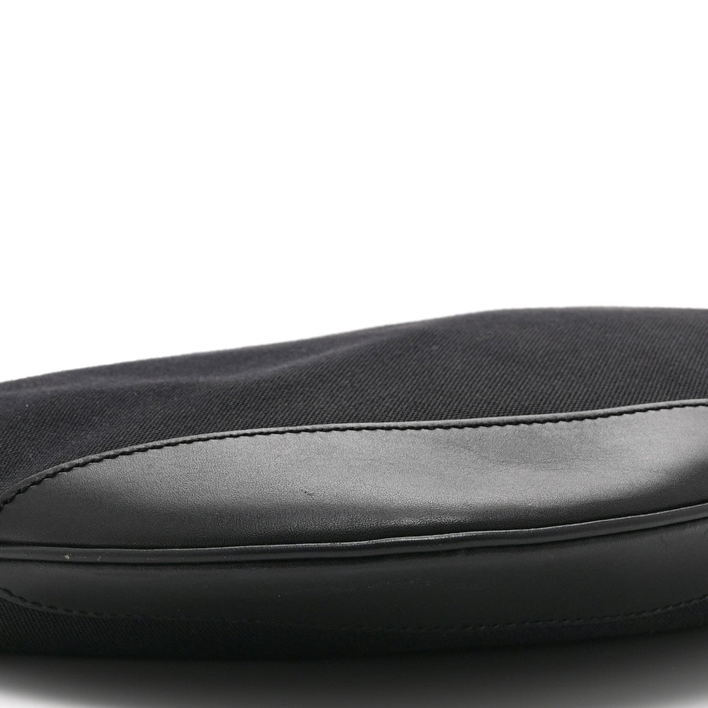 Canvas Large Half Moon Hobo Black