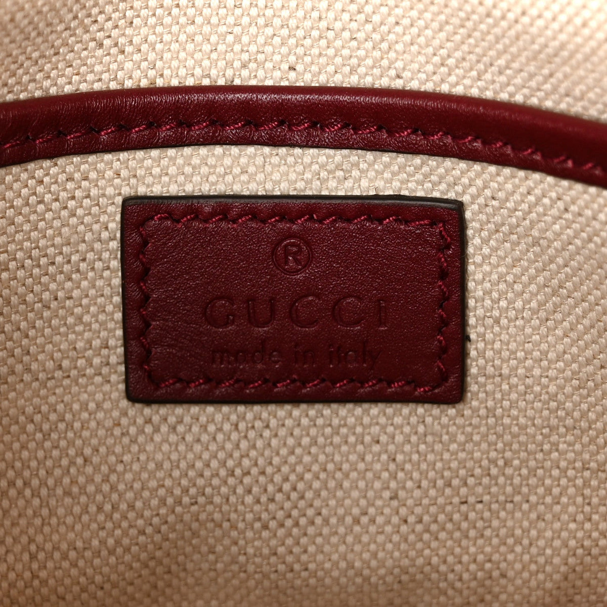 GG Supreme Monogram Horsebit 1955 Soft Small Shoulder Bag Beige Ebony Rosso Ancora
