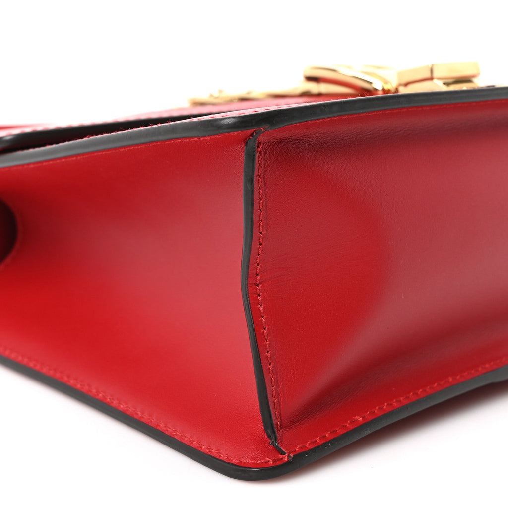 Calfskin Small Sylvie Shoulder Bag Hibiscus Red