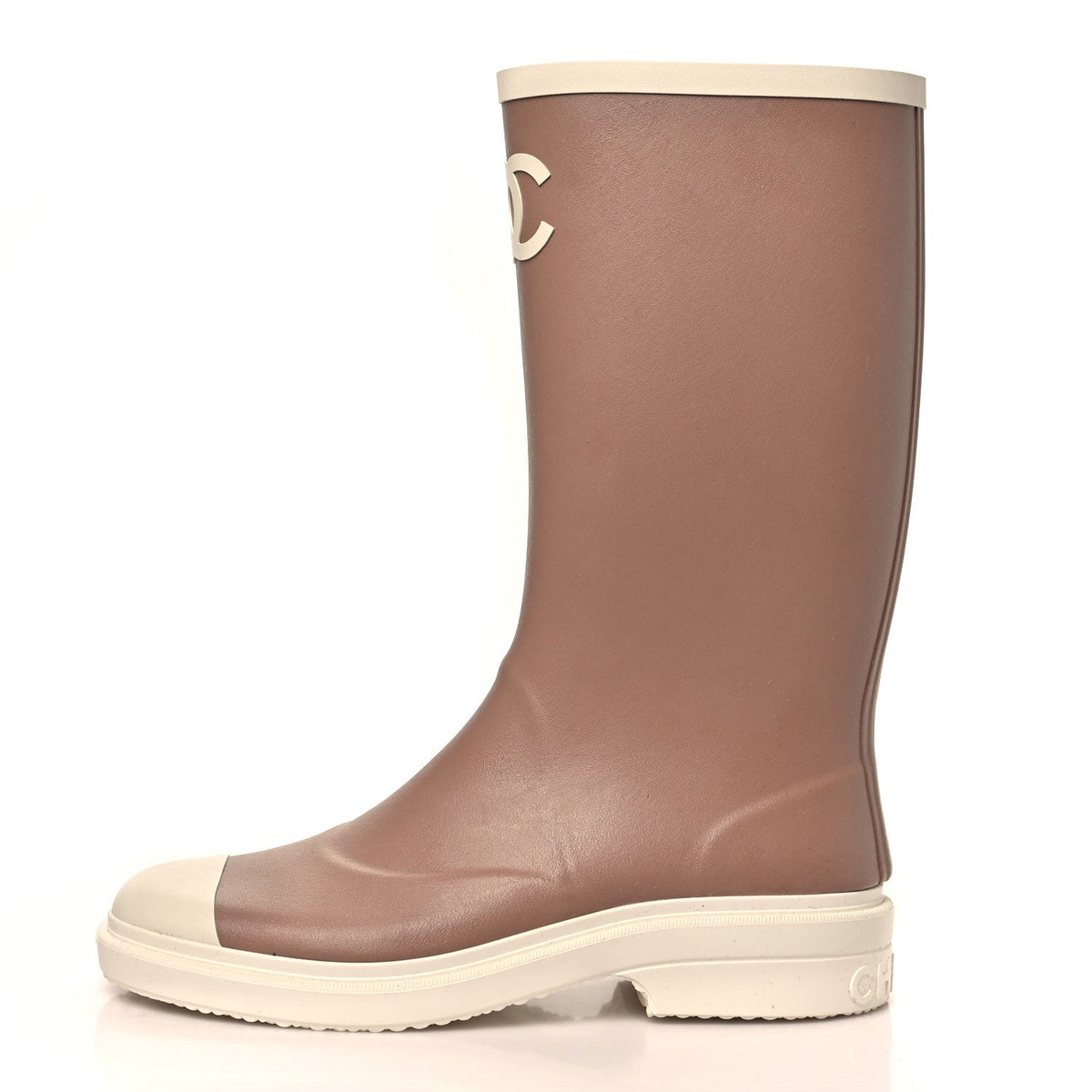 Caoutchouk CC High Boots 40 Beige White