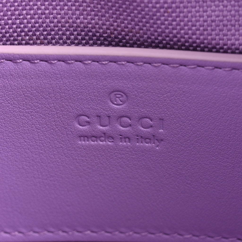 Shine Guccissima Emblem Small Shoulder Bag Lilac Haz