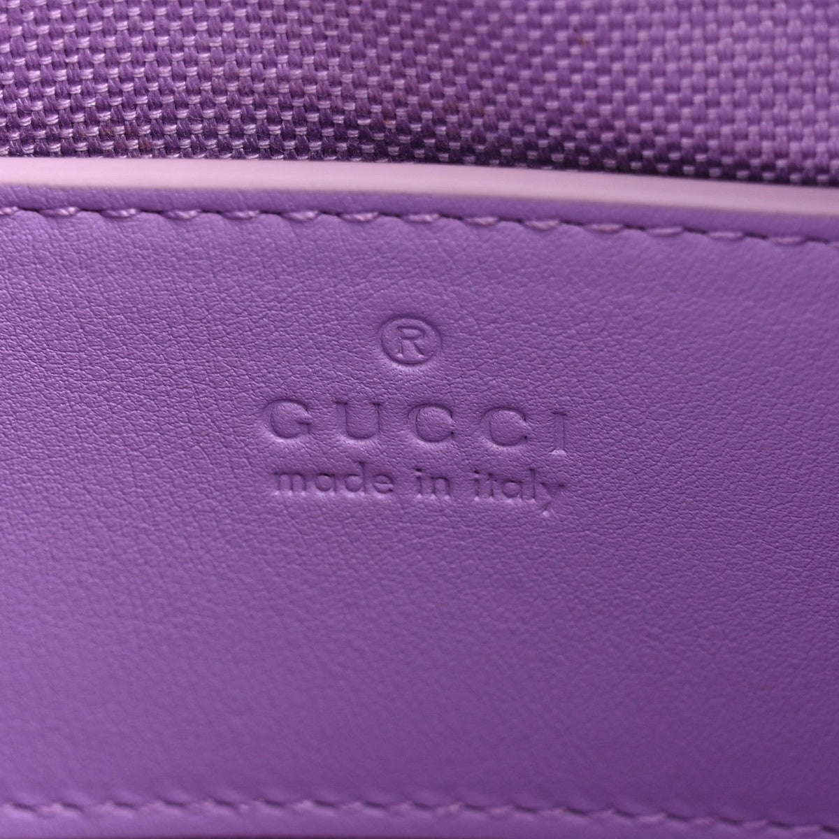 Shine Guccissima Emblem Small Shoulder Bag Lilac Haz
